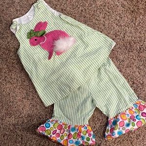 Easter 2 piece outfit girls size 2